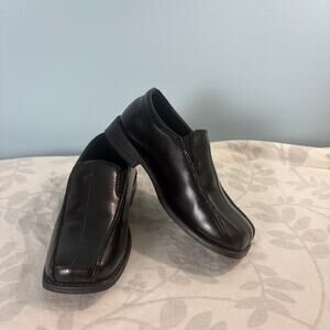 Boys Black Uniform Dress Shoes School Church Excellent Size 12M